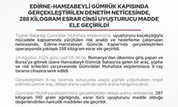 Hamzabeyli gümrük kapısında 288 kilogram uyuşturucu ele geçirildi