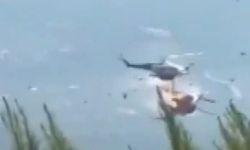Son Dakika! Alevlere müdahale eden helikopterler çarpıştı