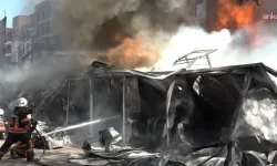 TOKİ şantiyesinde yangın: Yeni konutlar hasar gördü