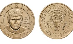 ABD Başkanı Trump'ın portresi 1 dolarlık madeni paraya basıldı