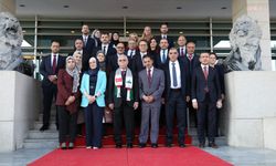 Anayasa Mahkemesi Başkanı Özkaya, Filistin yargı heyetini kabul etti