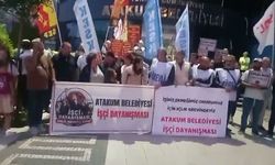 Atakum Belediyesi işçileri açlık grevinin ikinci gününde
