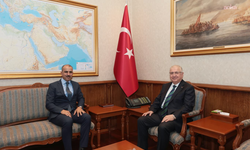 Bakan Güler, Türkiye'nin Doha Büyükelçisi Caymazoğlu'nu kabul etti
