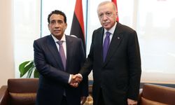 Cumhurbaşkanı Erdoğan, Libya Başkanlık Konseyi Başkanı el-Menfi ile görüştü