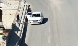 Denetimi görünce yer değiştirdi, drone yakaladı