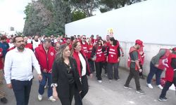 DİSK Genel Başkanı Çerkezoğlu OMYA eyleminde konuştu: İşçinin 4 bin yılda kazanacağı geliri 4 ayda kazananlarla uğraşmalı mahkemeler