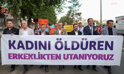 Diyarbakır'da DEM Parti'nin erkek milletvekilleri ve belediye başkanları kadın katliamına karşı yürüdü