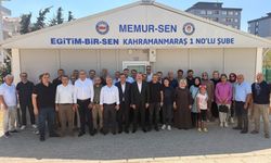 Eğitim-Bir-Sen Genel Başkanı Ali Yalçın, Kahramanmaraş'ta soruşturma geçiren öğretmenlerle buluştu