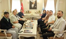 Eskişehir Büyükşehir Belediye Başkanı Ünlüce'den, Sivrihisar Belediye Başkanı Dökmeci'ye ziyaret