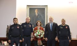 Eskişehir İtfaiyesinden Başkan Ünlüce'ye 'yıl dönümü' ziyareti
