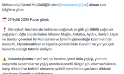 İçişleri Bakanlığı'ndan kuvvetli yağış uyarısı