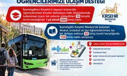 Kırşehir Belediyesi'nden üniversite öğrencilerine 10 biniş ücretine 400 biniş hakkı