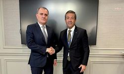 KKTC Dışişleri Bakanı Ertuğruloğlu, Azerbaycan Dışişleri Bakanı Bayramov ile görüştü