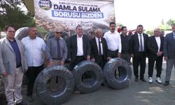 Manisa Büyükşehir Belediyesi'nden Salihli'de 500 üreticiye damlama sulama borusu desteği