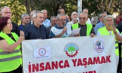 Muğla'da emekliler, seyyanen zam talebiyle eylem yaptı