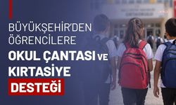 Tekirdağ Büyükşehir Belediyesi'nden öğrencilere okul çantası ve kırtasiye seti desteği