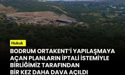 TMMOB: Bodrum Ortakent'i yapılaşmaya açan planların iptali istemiyle bir kez daha dava açıldı