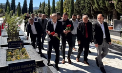 TÜRK-İŞ Genel Başkanı Ergün Atalay, Soma Maden Şehitliği'ni ziyaret etti