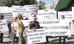 Ücretli Öğretmenler Dayanışma Derneği MEB önünden seslendi: '15-20 sene çalıştık, emekli bile olamadık'