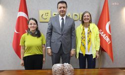 Ünye Çevre Platformu üyelerinden Saadet Partisi Genel Başkanı Mahmut Arıkan'a ziyaret