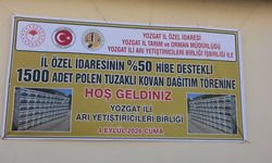 Yozgat'ta 100 arıcıya bin 500 polen tuzaklı kovan desteği
