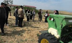 Yozgat'ta geleceğin ziraat mühendisleri tarlaya indi