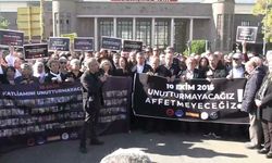 10 Ekim Ankara Gar Katliamı'nda yaşamını yitirenler anıldı: '11 yıldır adalet arıyoruz'