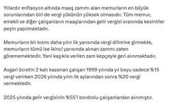 AES Genel Başkanı Öğretici: Kamu görevlileri için vergi dilimi yüzde 10'da sabitlensin