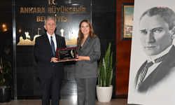 Ankara Barosu Başkanı Çağlayan ve Yönetim Kurulu üyeleri Mansur Yavaş'ı ziyaret etti