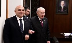 Azerbaycan'ın Ankara Büyükelçisi Aslanov'dan Bahçeli'ye ziyaret