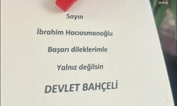Bahçeli'den Hacıosmanoğlu'na 'Yalnız değilsin' çiçeği