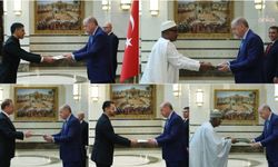 Cumhurbaşkanı Erdoğan güven mektuplarını sunan büyükelçileri kabul etti