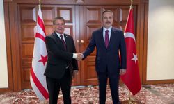 Dışişleri Bakanı Fidan, KKTC Başbakanı Üstel ile Ankara'da görüştü