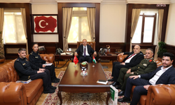 Filistin'in Ankara Büyükelçisi Abu Jaish, Emniyet Genel Müdürü Fidan'ı ziyaret etti