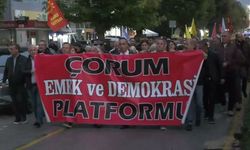Halk TV'ye kayyım atanması Çorum'da protesto edildi