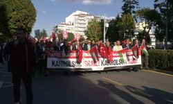 İsrail'in Gazze'ye saldırıları Çorum'da protesto edildi