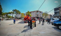İzmir İtfaiyesi'nden gerçeği aratmayan tatbikat
