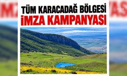 Karacadağ Koruma Platformu'dan 'Karacadağ'da Madene Hayır' sloganıyla imza kampanyası