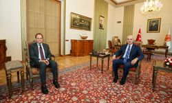 Kurtulmuş, İtalya'nın Ankara Büyükelçisi Manzo'yu kabul etti