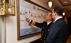 Kuzey Makedonyalı Bakan Zeynula'dan Deniz Kuvvetleri Komutanı Oramiral Tatlıoğlu'na ziyaret