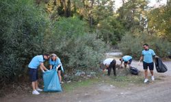Marmaris Belediyesi'nden Çamlı Mahallesi sahilinde çevre temizliği