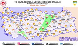 Meteorolojiden sağanak ve gök gürültülü sağanak uyarısı