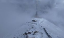Palandöken'de kar kalınlığı 10 santimetreye ulaştı