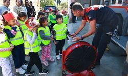 Selçuklu miniklerden İtfaiye Haftası'nda anlamlı ziyaret