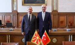 TBMM Başkanı Kurtulmuş, Roma'da Kuzey Makedonya Meclis Başkanı Gaşi ile görüştü