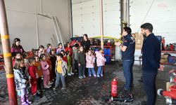 Tekirdağ'da çocuklara yangın ve afet bilinci kazandırıldı