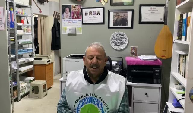 Tüm Emekliler Sendikası Hopa Şube Başkanı Aydın: 'Emekliler sadaka değil, insanca bir yaşam ve hak ettiği maaşı istiyor'