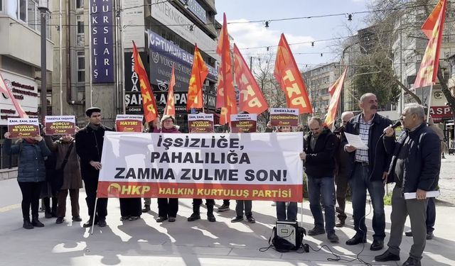 HKP'den Kızılay'da 'hayat pahalılığı' protestosu: İnsanca yaşam ücreti istiyoruz