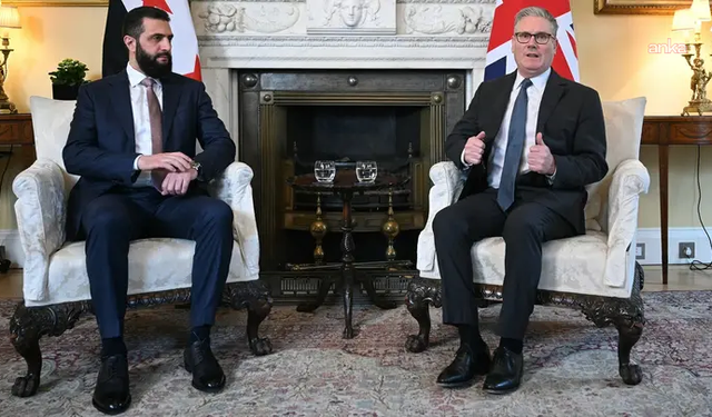 İngiltere Başbakanı Starmer ile Suriye Cumhurbaşkanı Şara, Londra'da görüştü