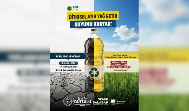 Manisa Büyükşehir Belediyesi ile Yunusemre Belediyesi'nden çevreci kampanya